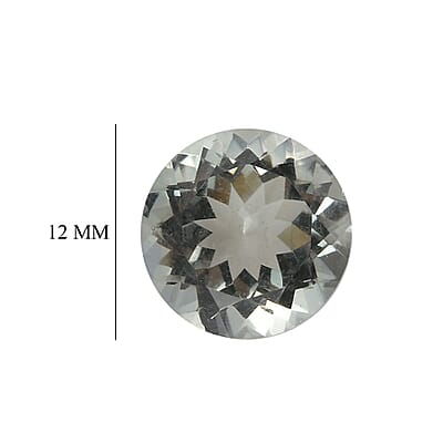 Montezuma Prasiolite (Rnd 12 mm) 5.20 ctw Loose Gemstone