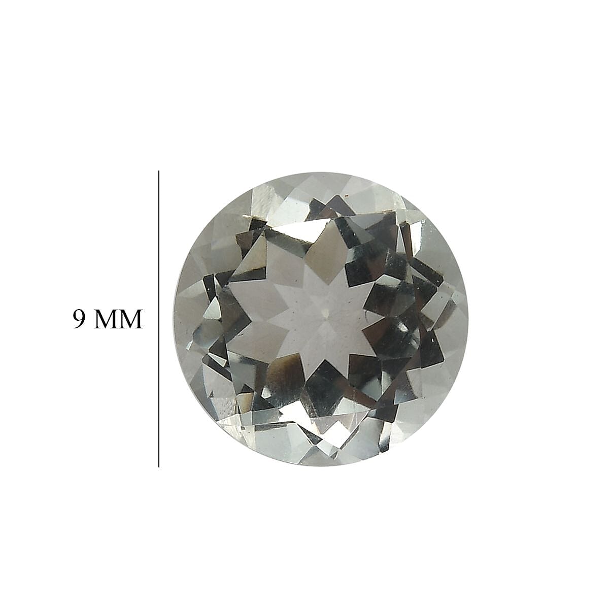 Montezuma Prasiolite (Rnd 9 mm) 2.49 ctw Loose Gemstone
