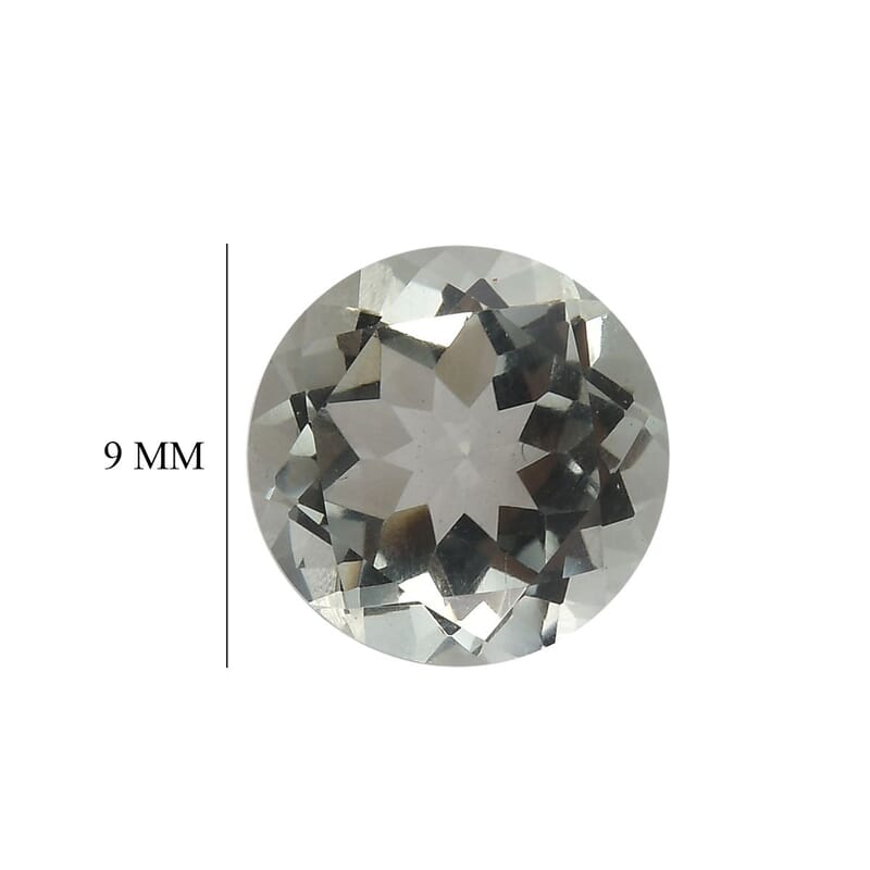Montezuma Prasiolite (Rnd 9 mm) 2.49 ctw Loose Gemstone