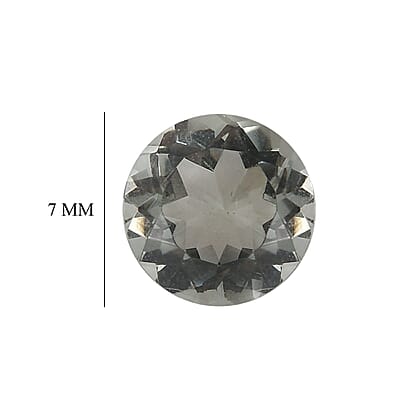 Montezuma Prasiolite (Rnd 7 mm) 1.12 ctw Loose Gemstone