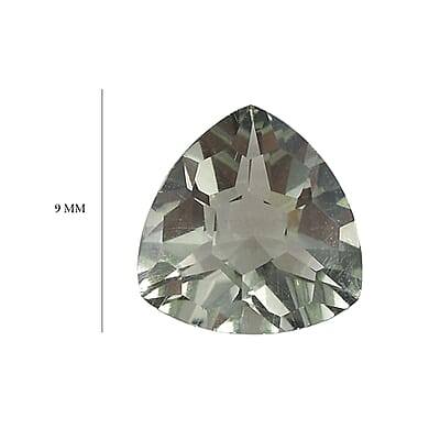 Montezuma Prasiolite Set of 2 (Trl 9 mm) 4.18 ctw Loose Gemstone