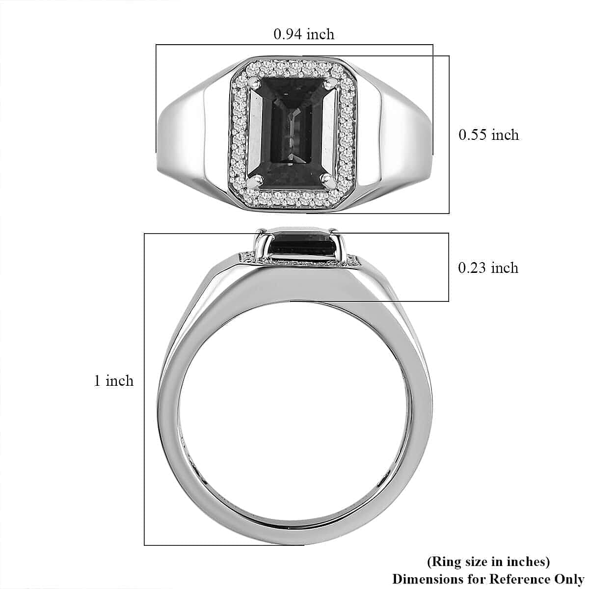 Rhapsody 950 Platinum AAAA Ofiki Rubellite and E-F VS Diamond Men's Ring 9.70 Grams 2.85 ctw