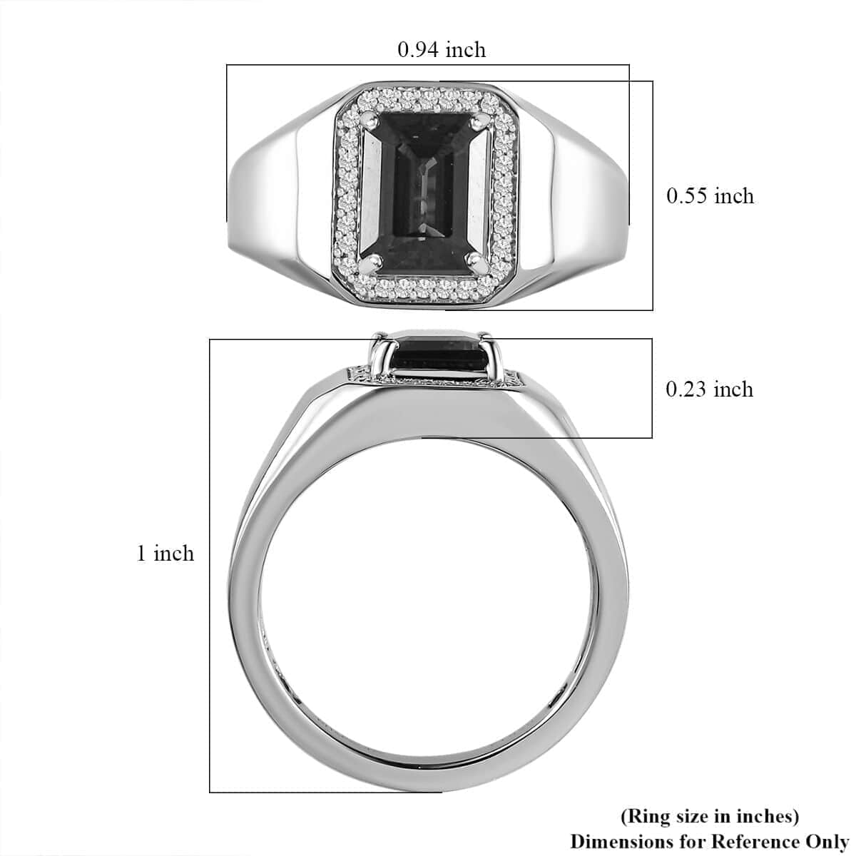 Rhapsody 950 Platinum AAAA Ofiki Rubellite and E-F VS Diamond Men's Ring 9.70 Grams 2.85 ctw image number 5