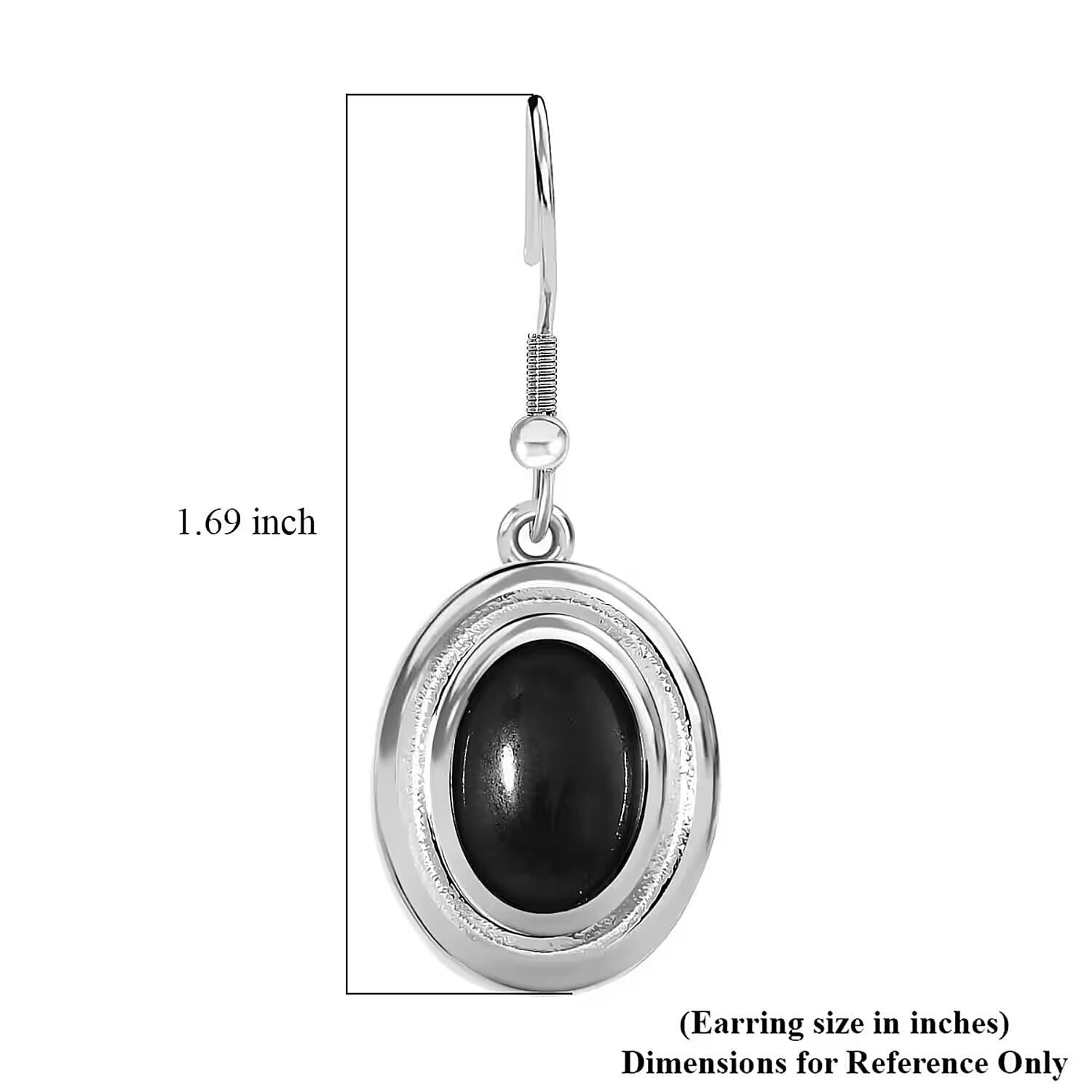7pcs Interchangeable Multi Gemstone 56.00 ctw Earrings in Stainless Steel