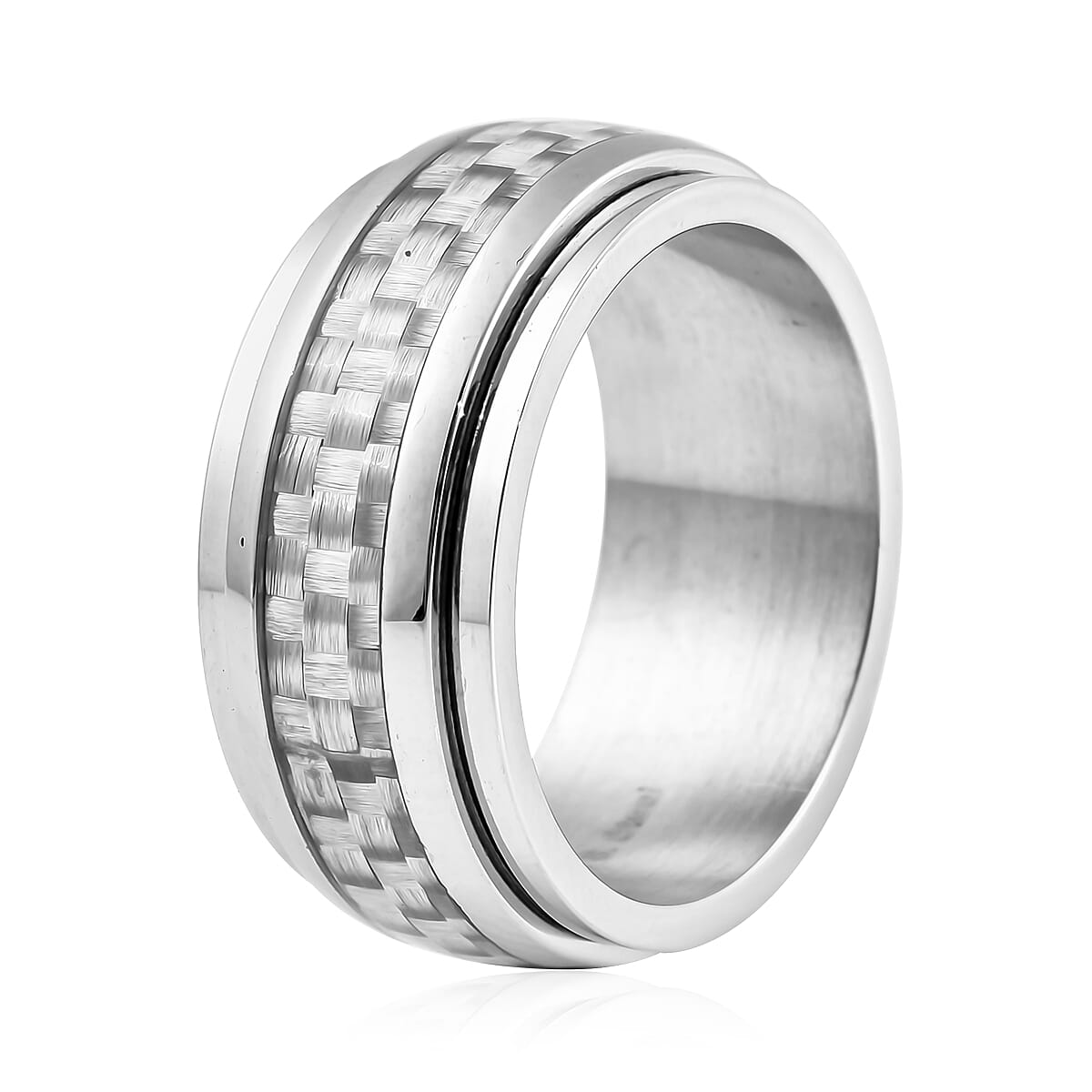 Spinner Ring in Stainless Steel (Size 6.75) image number 3