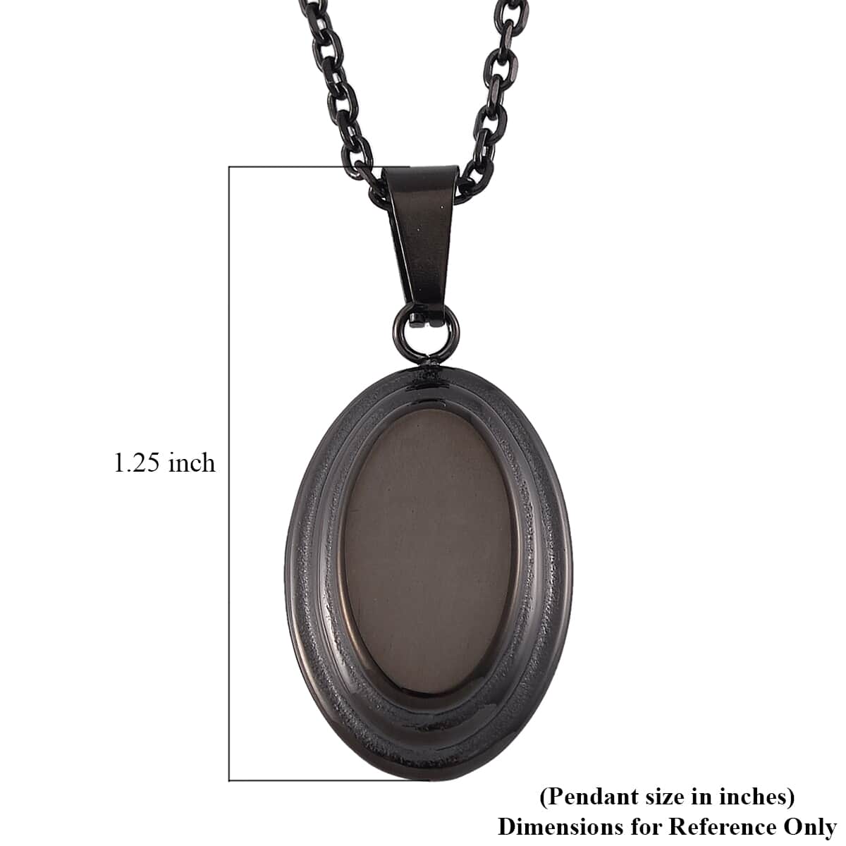 Dog Tag Pendant Necklace in ION Plated Black Stainless Steel 24 Inches image number 5