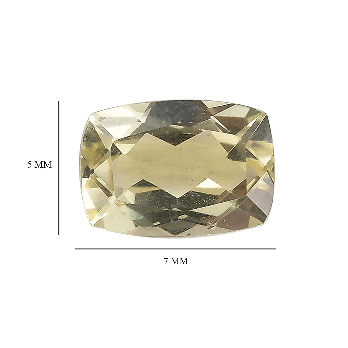 Green Gold Quartz Set of 3 (Cush 7x5 mm) 2.41 ctw Loose gemstone