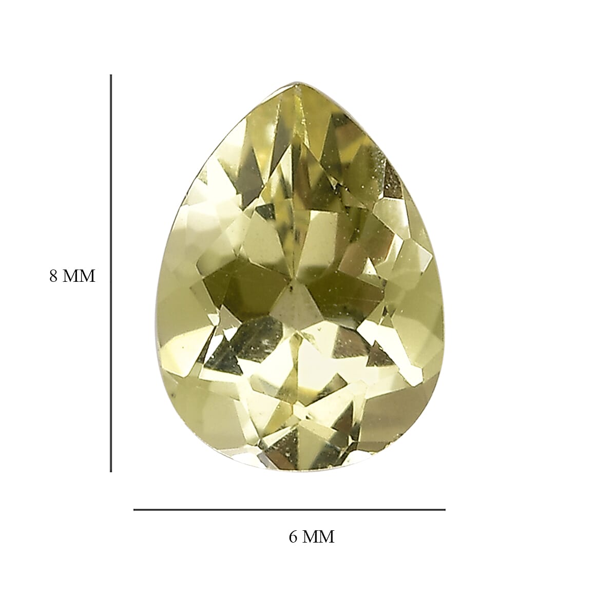 Green Gold Quartz Set of 3 (Pear 8x6 mm) 2.97 ctw Loose gemstone