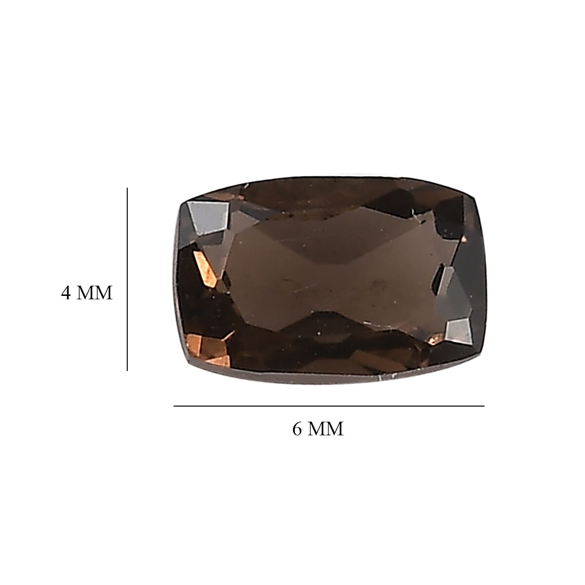 Brazilian Smoky Quartz Set of 10 (Cush 6x4 mm) 4.25 ctw Loose gemstone