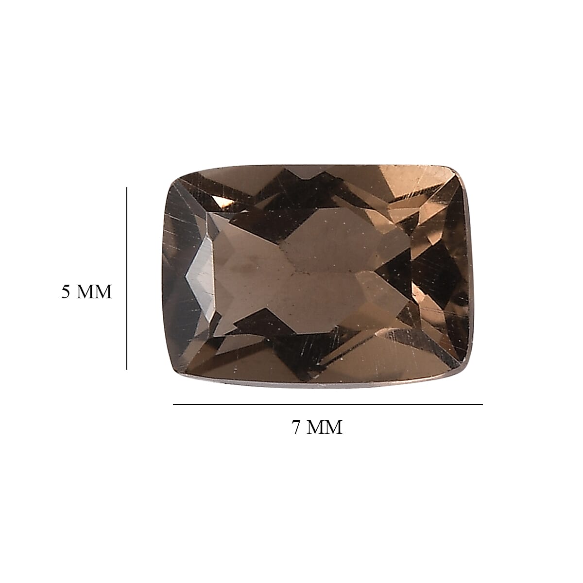 AA Brazilian Smoky Quartz Set of (Cush 7x5 mm) 1.55 ctw Loose gemstone