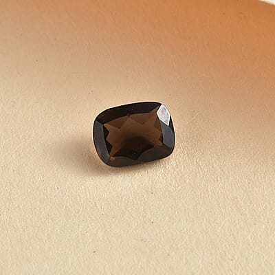 AA Brazilian Smoky Quartz (Cush 8x6 mm) 1.21 ctw Loose Gemstone