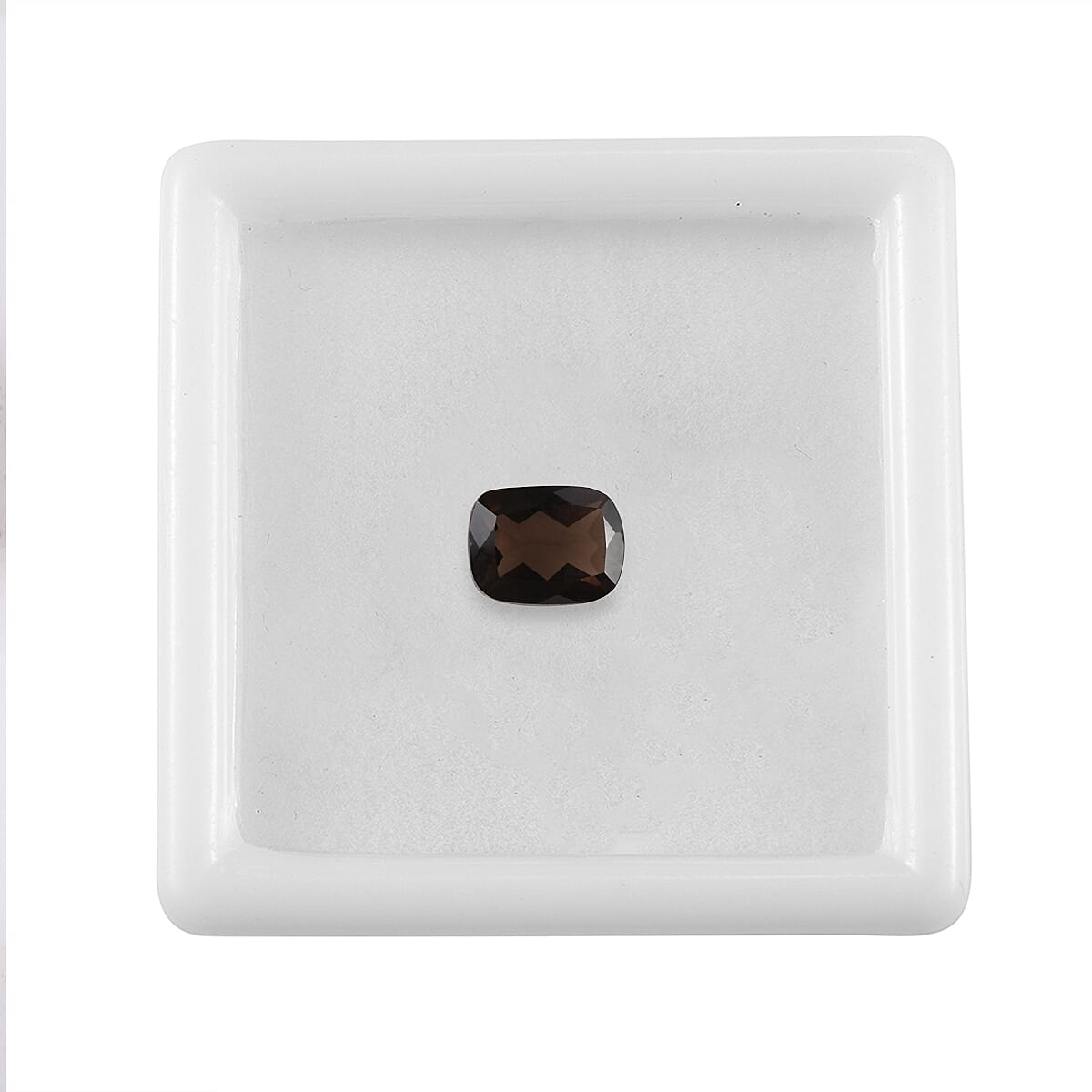 AA Brazilian Smoky Quartz (Cush 8x6 mm) 1.21 ctw Loose Gemstone