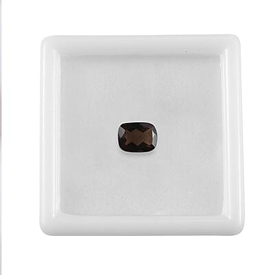 AA Brazilian Smoky Quartz (Cush 8x6 mm) 1.21 ctw Loose Gemstone