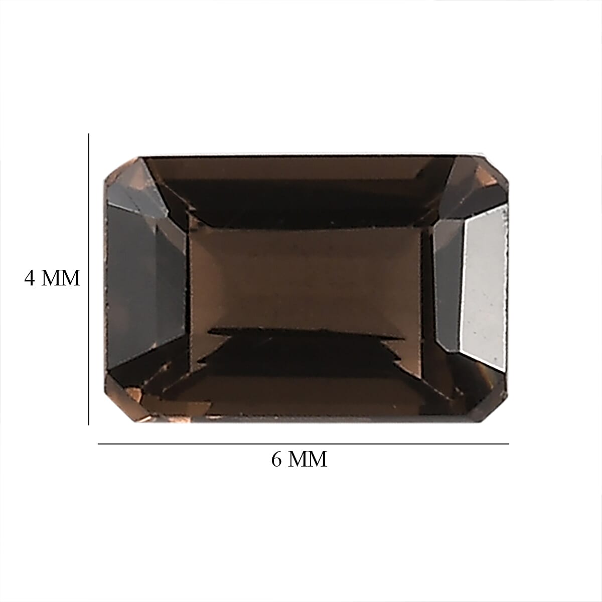 AA Brazilian Smoky Quartz Set of 10 (Oct 6x4 mm) 5.35 ctw Loose gemstone