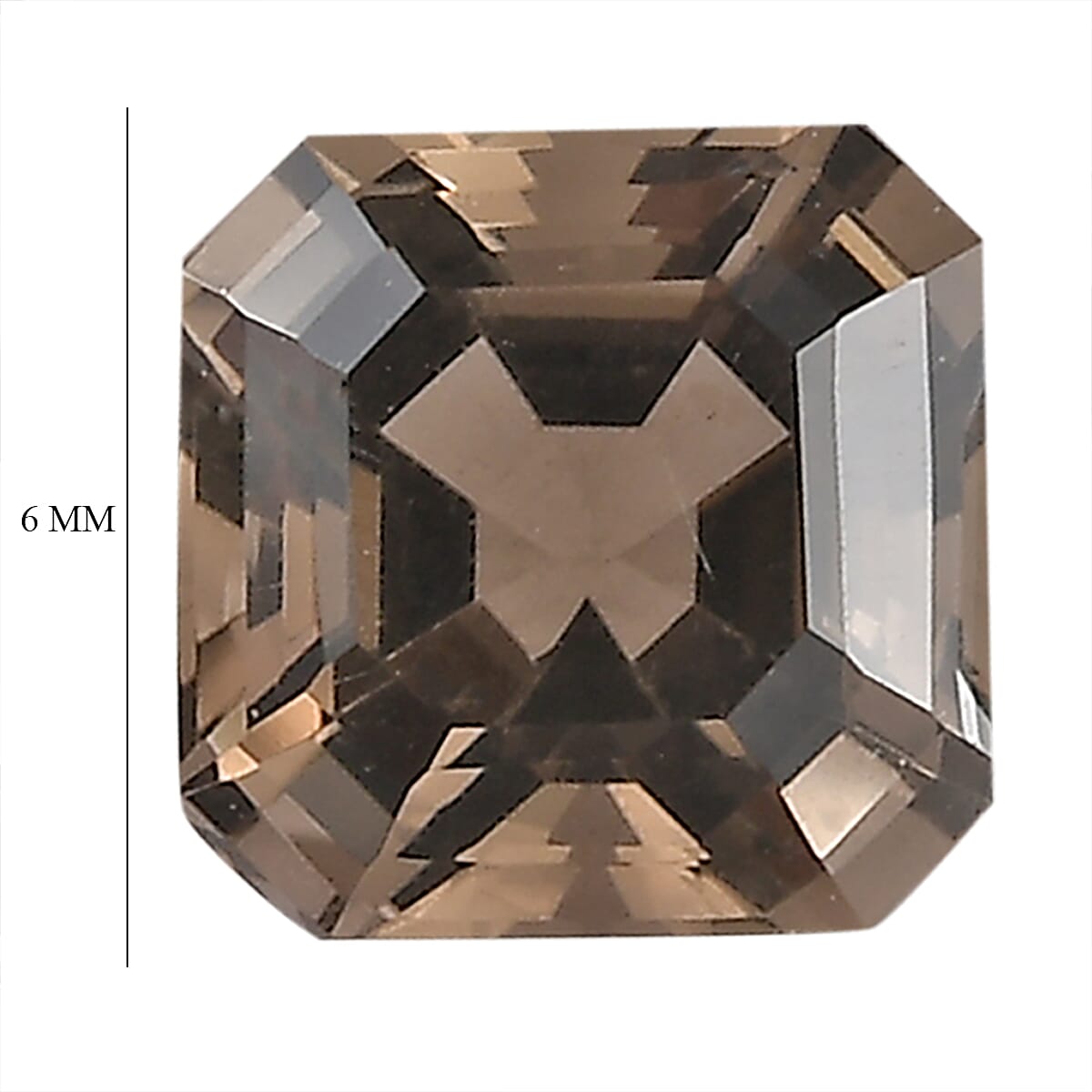 AA Brazilian Smoky Quartz Set of 10 (Oct 6x6 mm) 10.22 ctw Loose gemstone