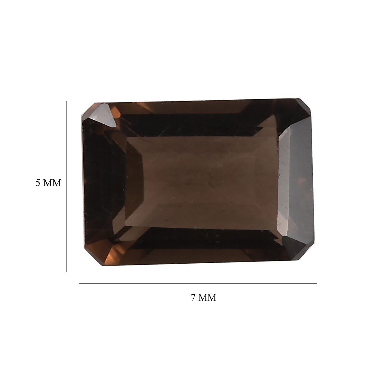 AA Brazilian Smoky Quartz (Oct 7x5 mm) 1.02 ctw Loose gemstone