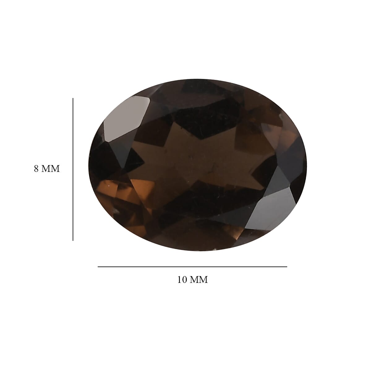 Brazilian Smoky Quartz Set of 3 (Oval 10x8 mm) 6.60 ctw Loose gemstone