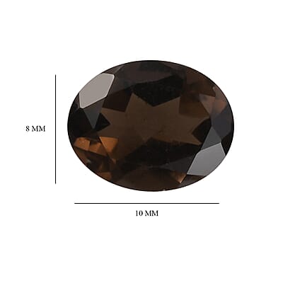 Brazilian Smoky Quartz Set of 3 (Oval 10x8 mm) 6.60 ctw Loose gemstone