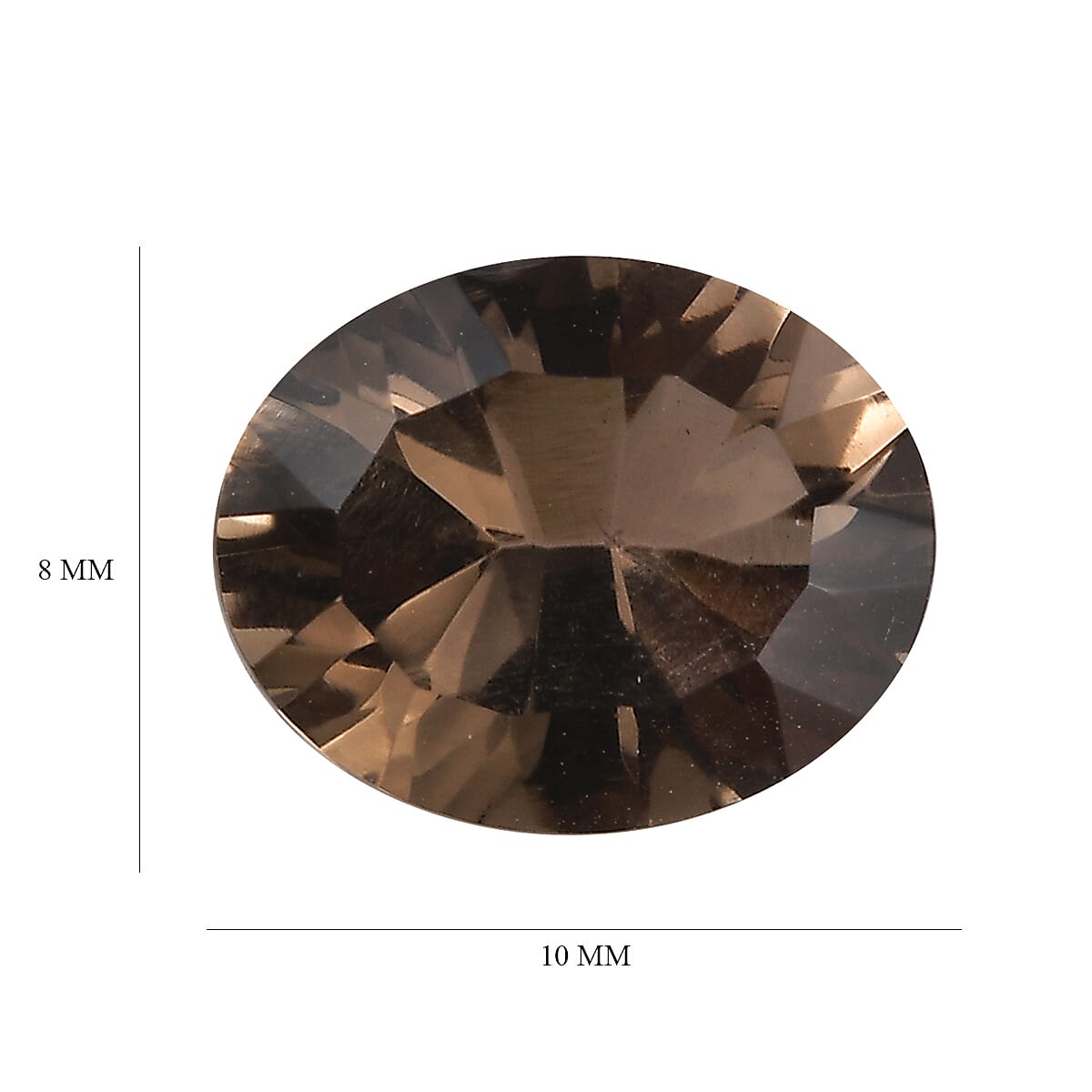 Brazilian Smoky Quartz (Oval 10x8 mm) 1.99 ctw Loose gemstone