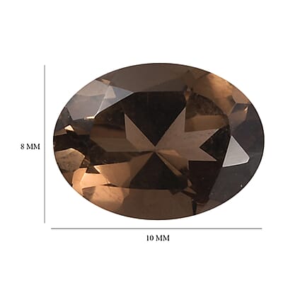 Brazilian Smoky Quartz (Oval 8x6 mm) 1.01 ctw Loose gemstone