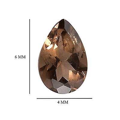 Brazilian Smoky Quartz Set of 10 (Pear 6x4 mm) 3.45 ctw Loose gemstone