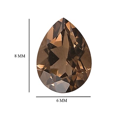 AA Brazilian Smoky Quartz Set of 10 (Pear 8x6 mm) 9.47 ctw Loose gemstone