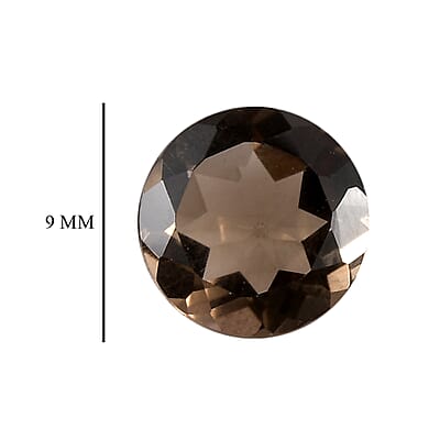 Brazilian Smoky Quartz Set of 3 (Rnd 9 mm) 5.92 ctw Loose gemstone