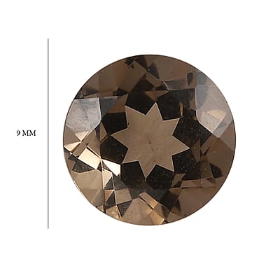 AA Brazilian Smoky Quartz (Rnd 9 mm) 2.02 ctw Loose gemstone