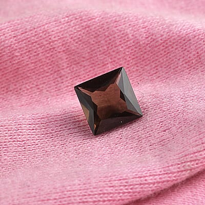 Brazilian Smoky Quartz (Sqr 8 mm) 1.98 ctw Loose gemstone