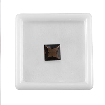 Brazilian Smoky Quartz (Sqr 8 mm) 1.98 ctw Loose gemstone