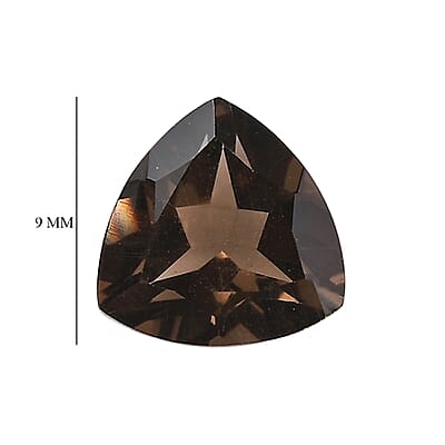 AA Brazilian Smoky Quartz Set of 3 (Trl 9 mm) 6.12 ctw Loose gemstone