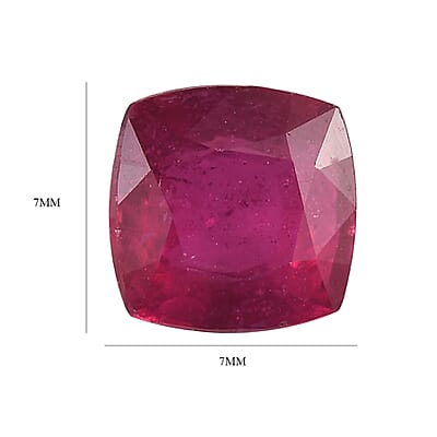 AA Niassa Ruby (FF) (Cush 7x7 mm) 2.14 ctw Loose gemstone