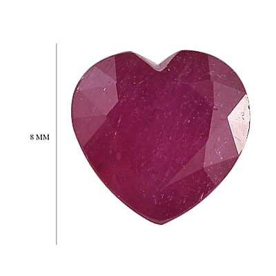 Niassa Ruby (FF) (Hrt 8 mm) 2.31 ctw Loose gemstone