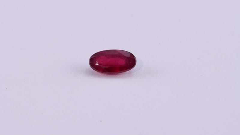 Niassa Ruby (FF) (Oval 10x5 mm) 1.51 ctw Loose gemstone