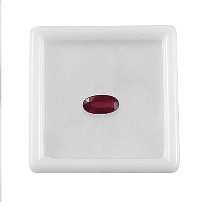 Niassa Ruby (FF) (Oval 10x5 mm) 1.51 ctw Loose gemstone