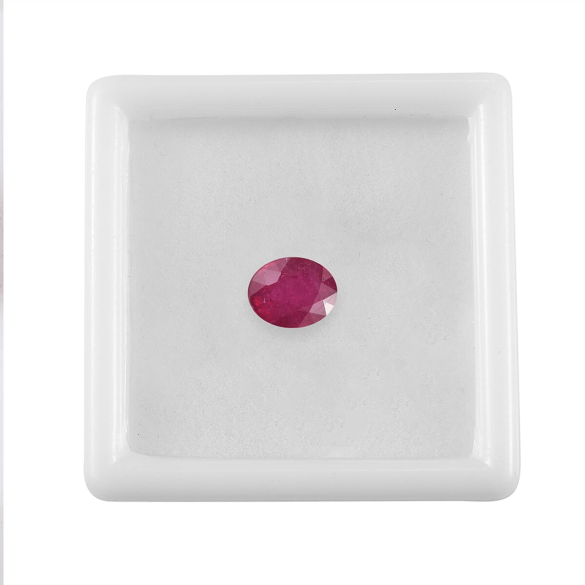 Niassa Ruby (FF) (Oval 9x7 mm) 2.31 ctw Loose gemstone