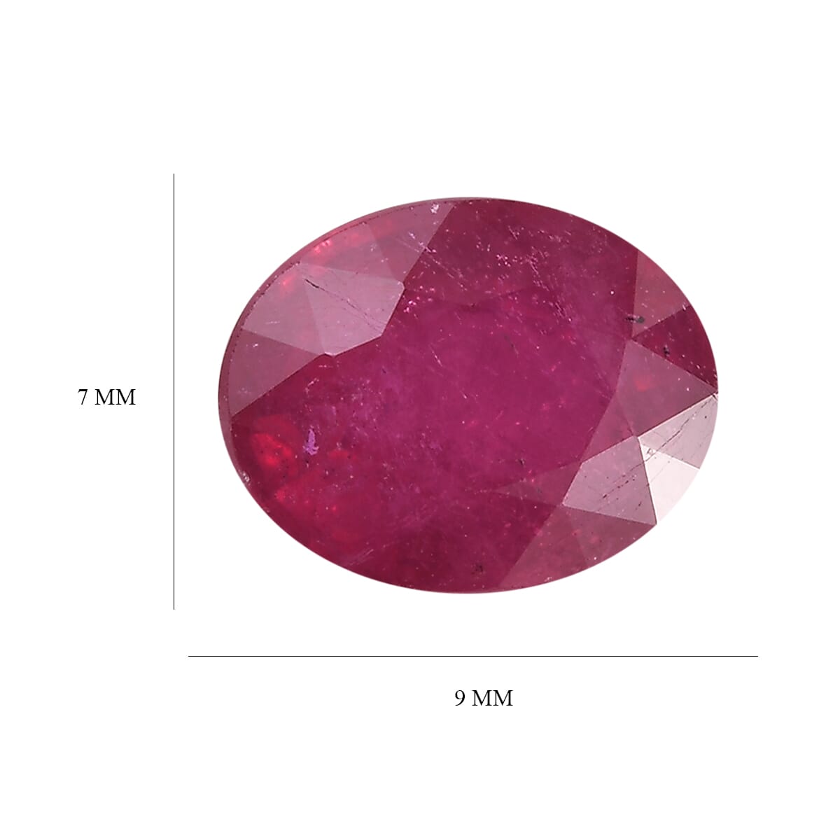 Niassa Ruby (FF) (Oval 9x7 mm) 2.31 ctw Loose gemstone image number 4
