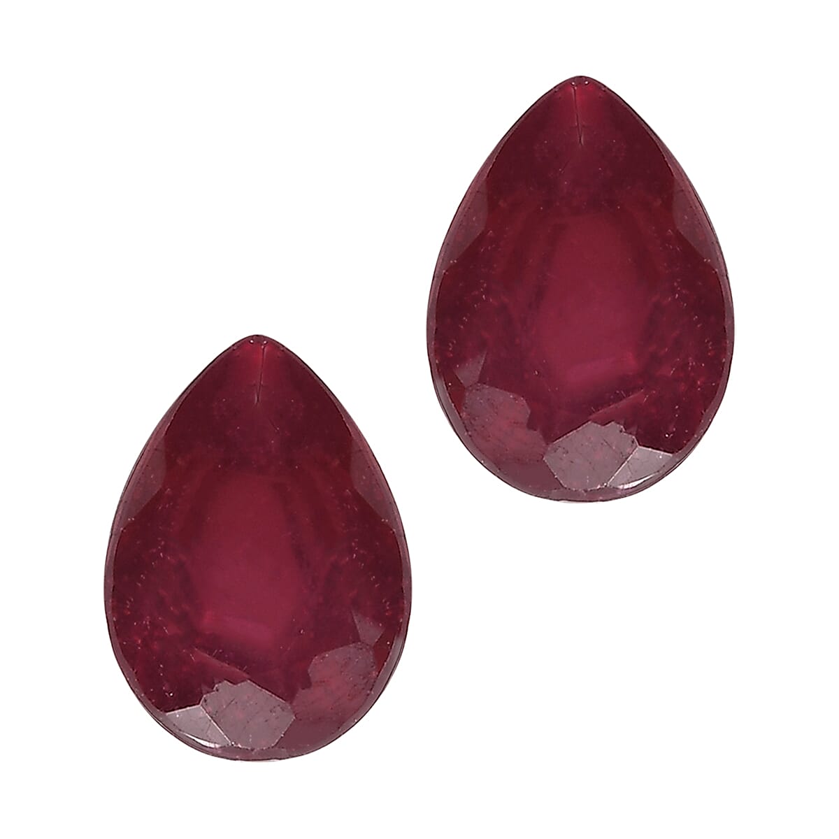 Niassa Ruby (FF) (Pear 7x5 mm) 1.96 ctw Loose gemstone