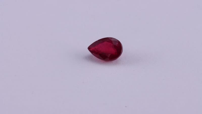 Niassa Ruby (FF) (Pear 9x6 mm) 1.94 ctw Loose gemstone