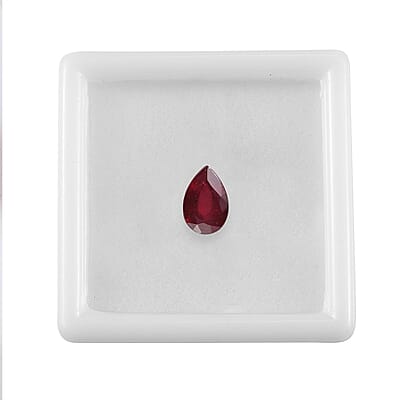 Niassa Ruby (FF) (Pear 9x6 mm) 1.94 ctw Loose gemstone