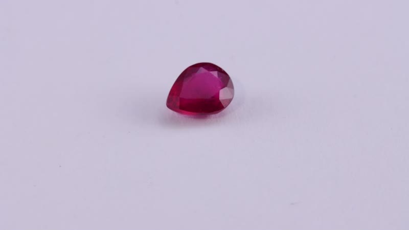AA Niassa Ruby (FF) (Pear 9x7 mm) 1.69 ctw Loose gemstone