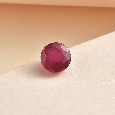 Niassa Ruby (FF) (Rnd 7 mm) 2.41 ctw Loose gemstone
