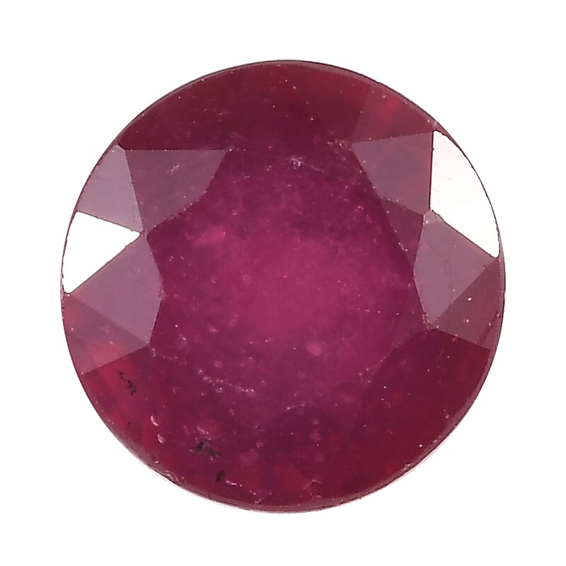 Niassa Ruby (FF) (Rnd 8 mm) 2.47 ctw Loose gemstone