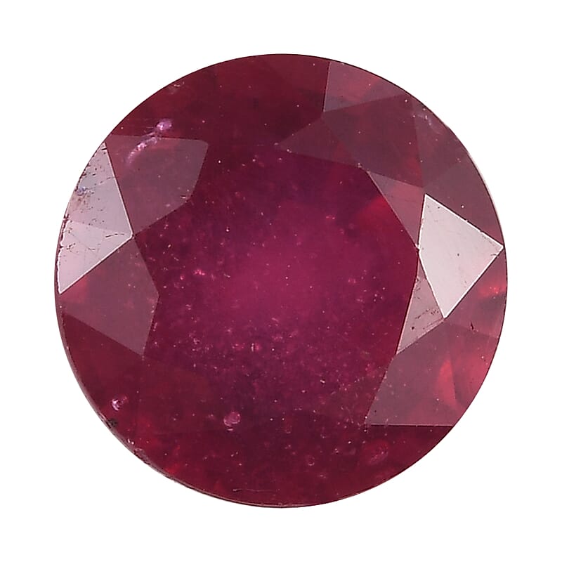 AA Niassa Ruby (FF) (Rnd 8 mm) 2.20 ctw Loose gemstone