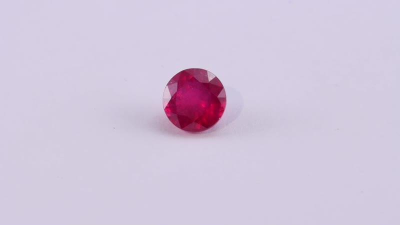 AA Niassa Ruby (FF) (Rnd 8 mm) 2.20 ctw Loose gemstone