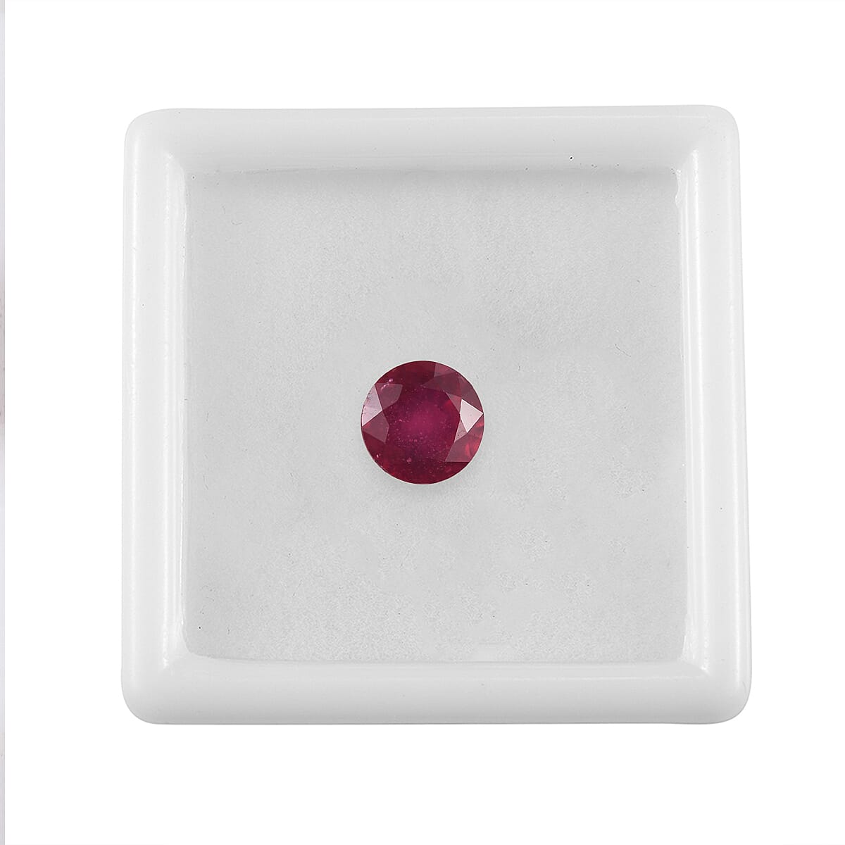 AA Niassa Ruby (FF) (Rnd 8 mm) 2.20 ctw Loose gemstone