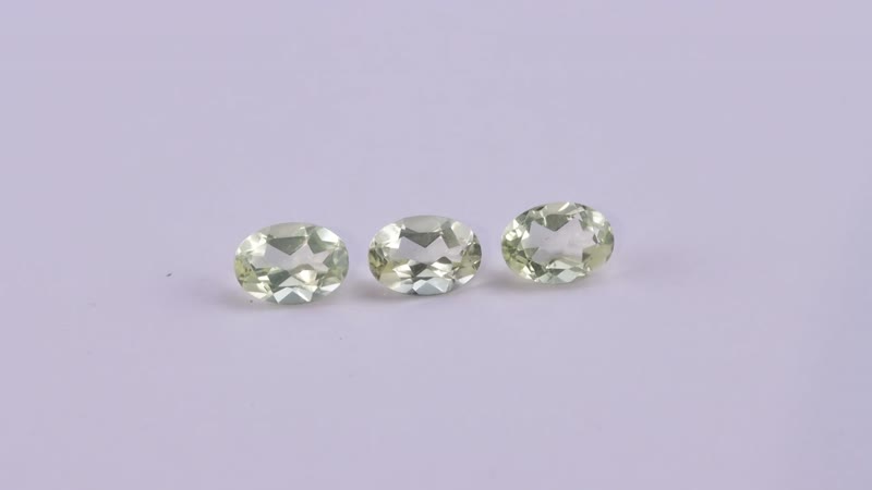 Lemon Quartz Set of 3 (Oval 7x5 mm) 2.07 ctw Loose gemstone