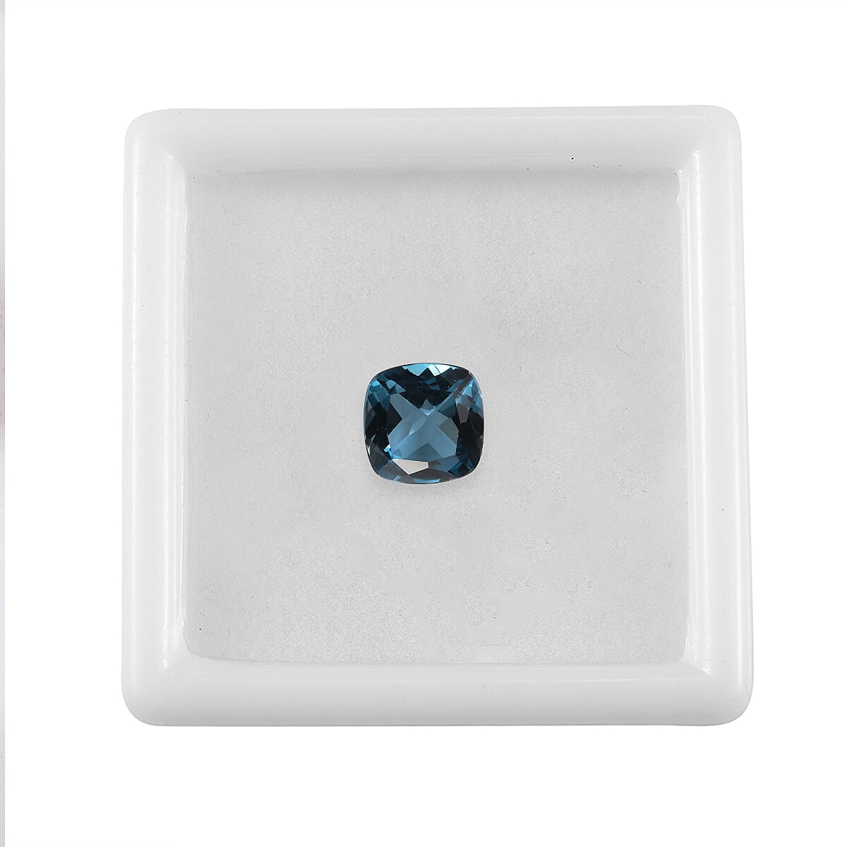 London Blue Topaz (Cush 7x7 mm) 1.49 ctw Loose gemstone