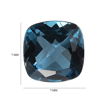 London Blue Topaz (Cush 7x7 mm) 1.49 ctw Loose gemstone