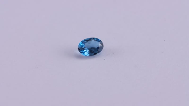 London Blue Topaz (Ovl 7x5 mm) 0.66 ctw Loose gemstone